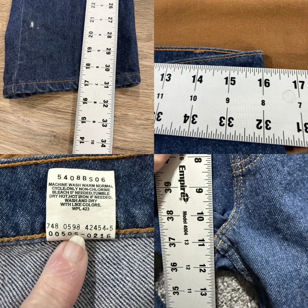 Levi's 505 Jeans Mens 32x31 Blue Good Vintage 90s Red Tab Straight Leg 1998